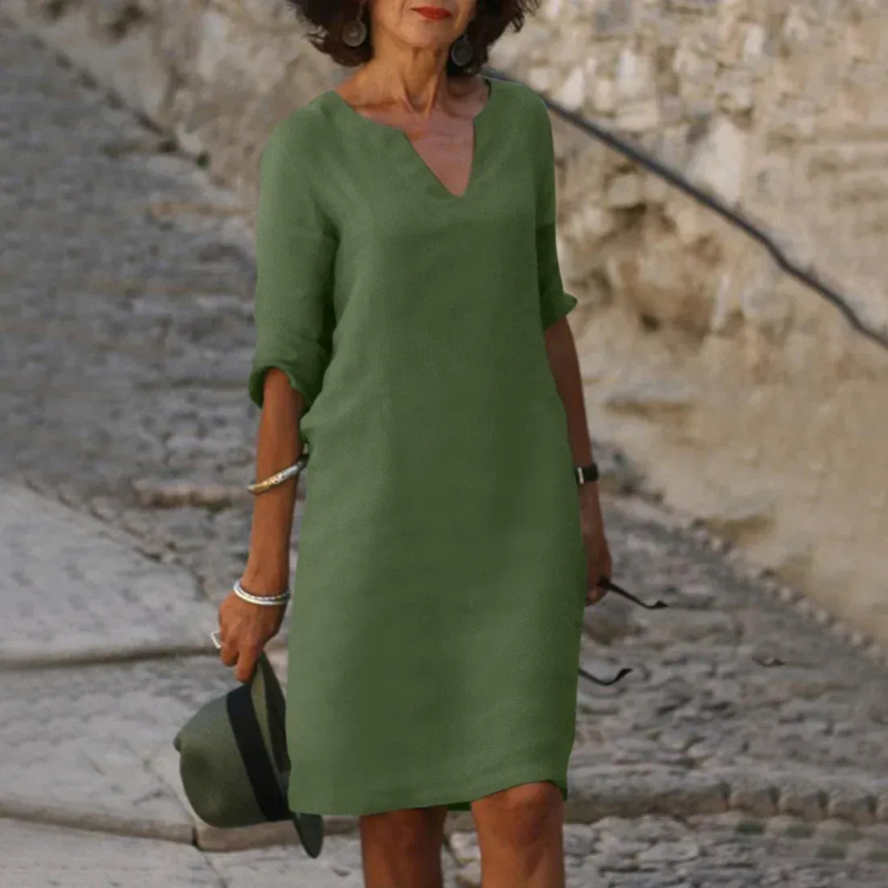 Damen elegantes langärmliges Sommerkleid Mini für stilvolle Sommermomente










