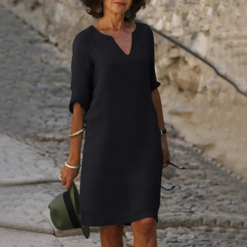 Damen elegantes langärmliges Sommerkleid Mini für stilvolle Sommermomente










