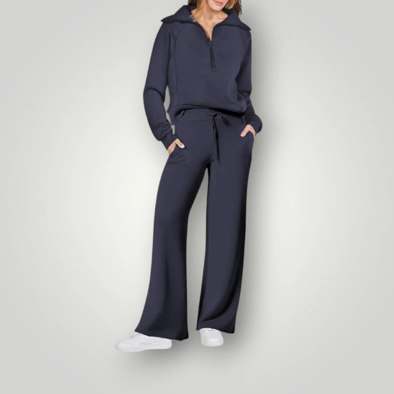  Damen elegantes Loungewear-Set in modernem und bequemem Design für Zuhause und Freizeit