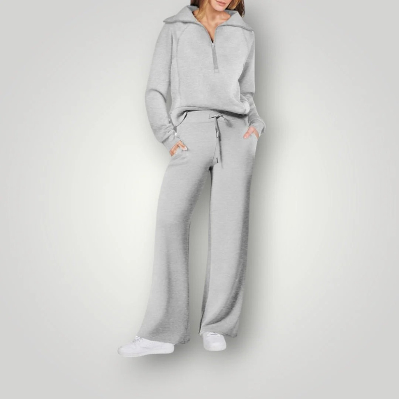  Damen elegantes Loungewear-Set in modernem und bequemem Design für Zuhause und Freizeit