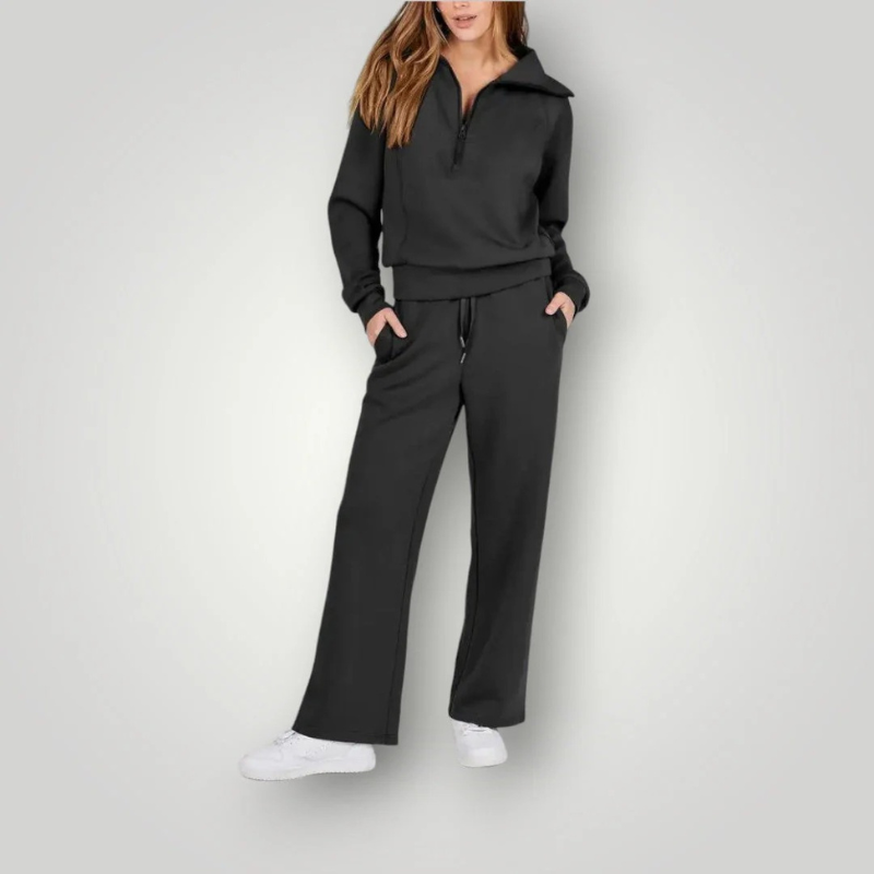  Damen elegantes Loungewear-Set in modernem und bequemem Design für Zuhause und Freizeit