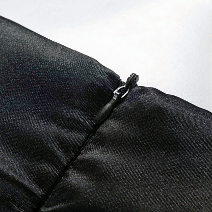 Damen elegantes schwarz-weißes Abendkleid – stilvolles Kleid für besondere Anlässe