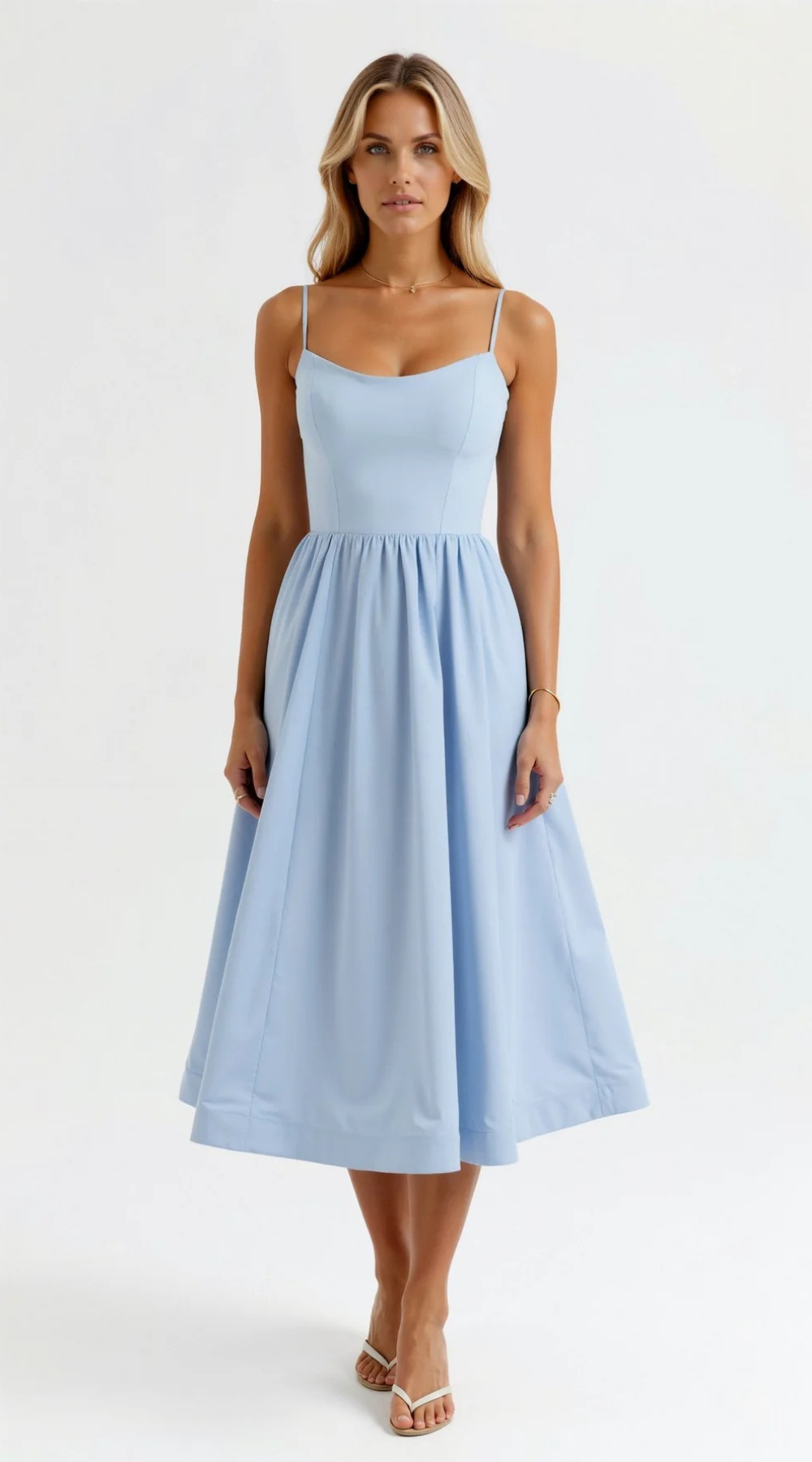  Damen elegantes Vintage-Sommerkleid für feminine und nostalgische Sommer-Looks