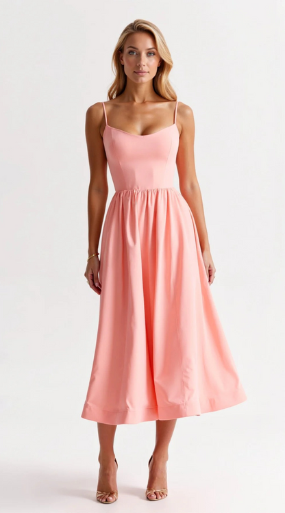  Damen elegantes Vintage-Sommerkleid für feminine und nostalgische Sommer-Looks