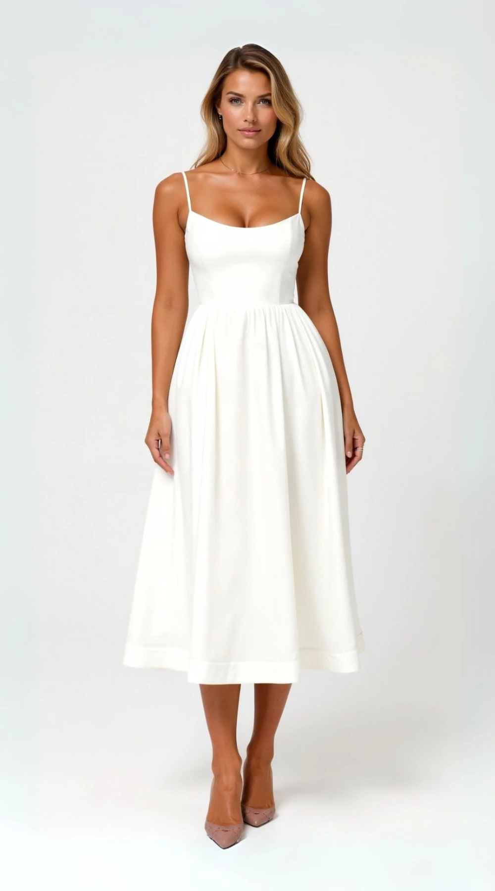  Damen elegantes Vintage-Sommerkleid für feminine und nostalgische Sommer-Looks