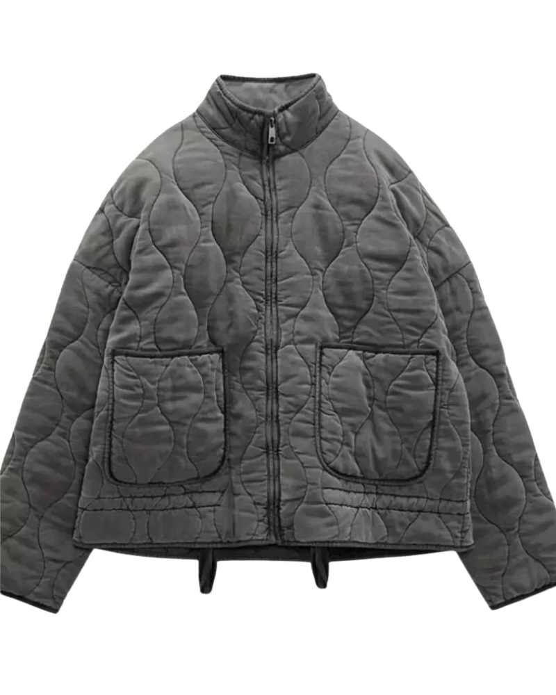 Damen Freizeit Steppjacke in modernem Stil, ideal für Alltag und Freizeit.