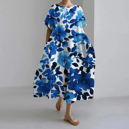 Damen Geblümtes Mutterschaft Sommerkleid mit floralem Muster für elegante Schwangerschaftslooks