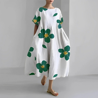 Damen Geblümtes Mutterschaft Sommerkleid mit floralem Muster für elegante Schwangerschaftslooks
