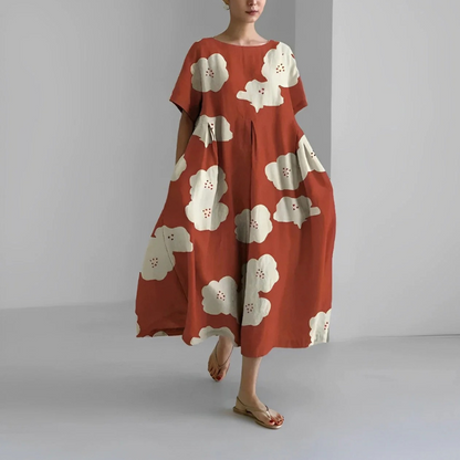 Damen Geblümtes Mutterschaft Sommerkleid mit floralem Muster für elegante Schwangerschaftslooks