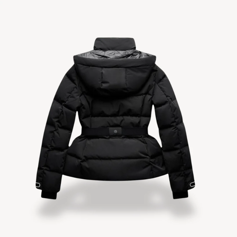 Damen gefütterte Winterjacke, warme stilvolle Jacke für kalte Wintertage