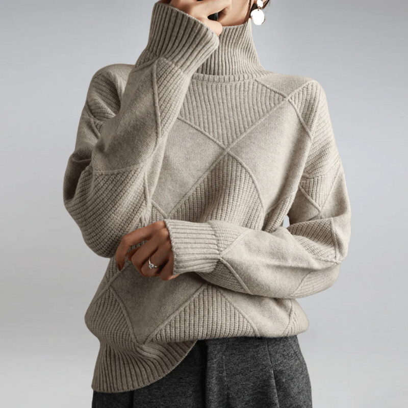 Damen gemütlicher Pullover in zeitlosem Design