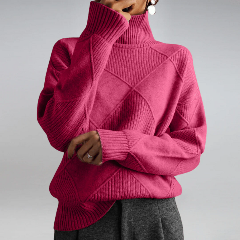 Damen gemütlicher Pullover in zeitlosem Design