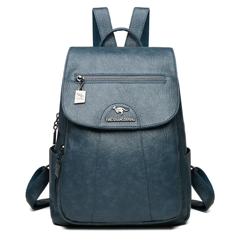  Damen geräumiger Rucksack mit moderner Optik und praktischen Fächern für Alltag und Reisen.