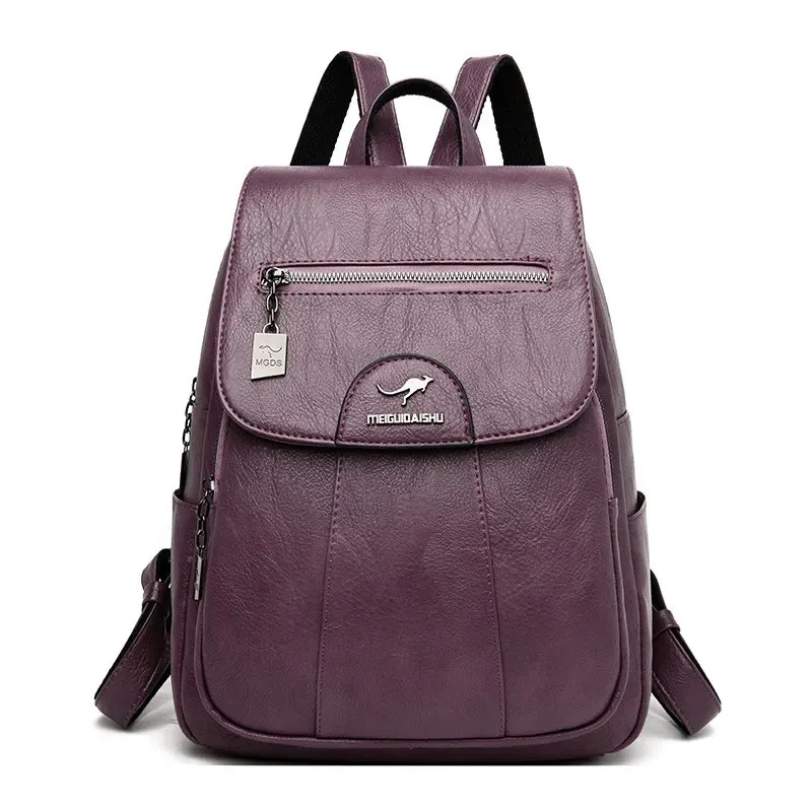  Damen geräumiger Rucksack mit moderner Optik und praktischen Fächern für Alltag und Reisen.
