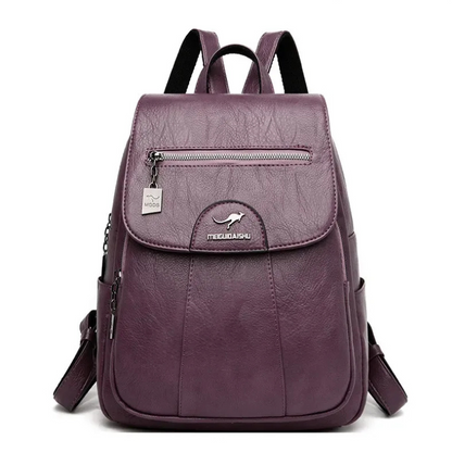  Damen geräumiger Rucksack mit moderner Optik und praktischen Fächern für Alltag und Reisen.