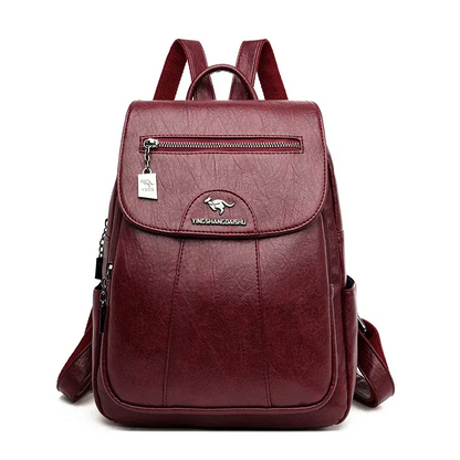  Damen geräumiger Rucksack mit moderner Optik und praktischen Fächern für Alltag und Reisen.