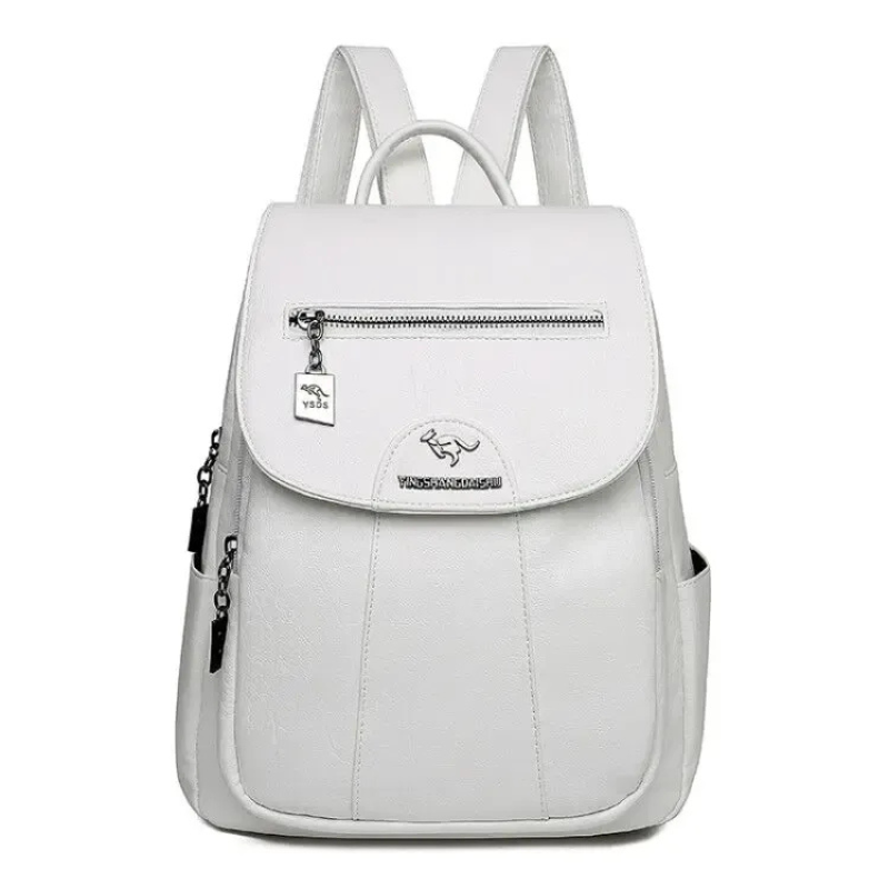  Damen geräumiger Rucksack mit moderner Optik und praktischen Fächern für Alltag und Reisen.