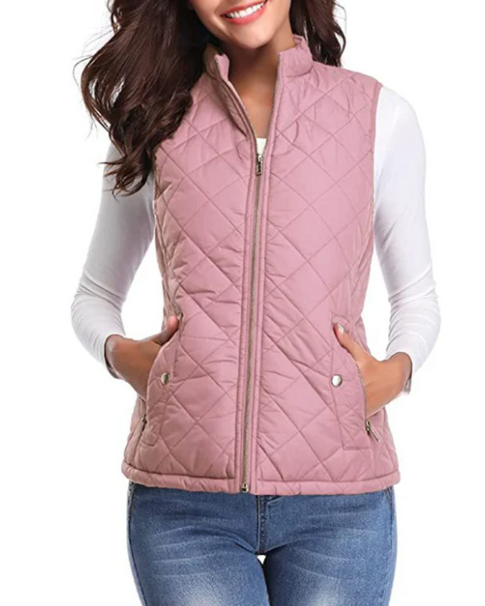 Damen gesteppte Winterweste in stilvollem Design für kalte Tage