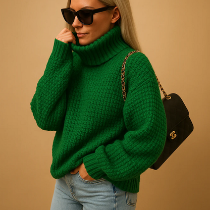 Damen gestrickter bequemer Pullover mit elegantem Design für gemütliche und stilvolle Outfits.