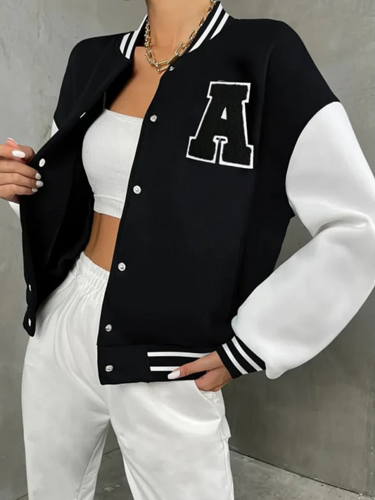 Damen klassische Bomberjacke mit zeitlosem Design und komfortablem Schnitt