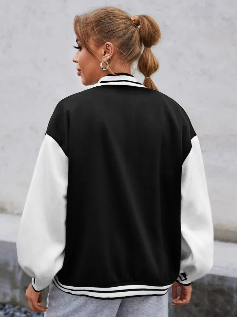 Damen klassische Bomberjacke mit zeitlosem Design und komfortablem Schnitt