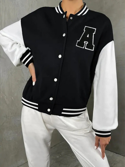 Damen klassische Bomberjacke mit zeitlosem Design und komfortablem Schnitt