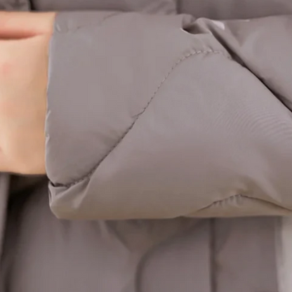 Damen klassische gesteppte Bürojacke in elegantem Design