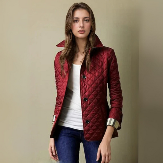 Damen klassische gesteppte Leichtjacke für stilvolle Übergangs- und Alltagstrends