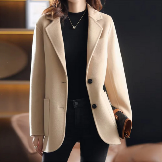 Damen klassischer Blazermantel in elegantem Design für kühle Tage