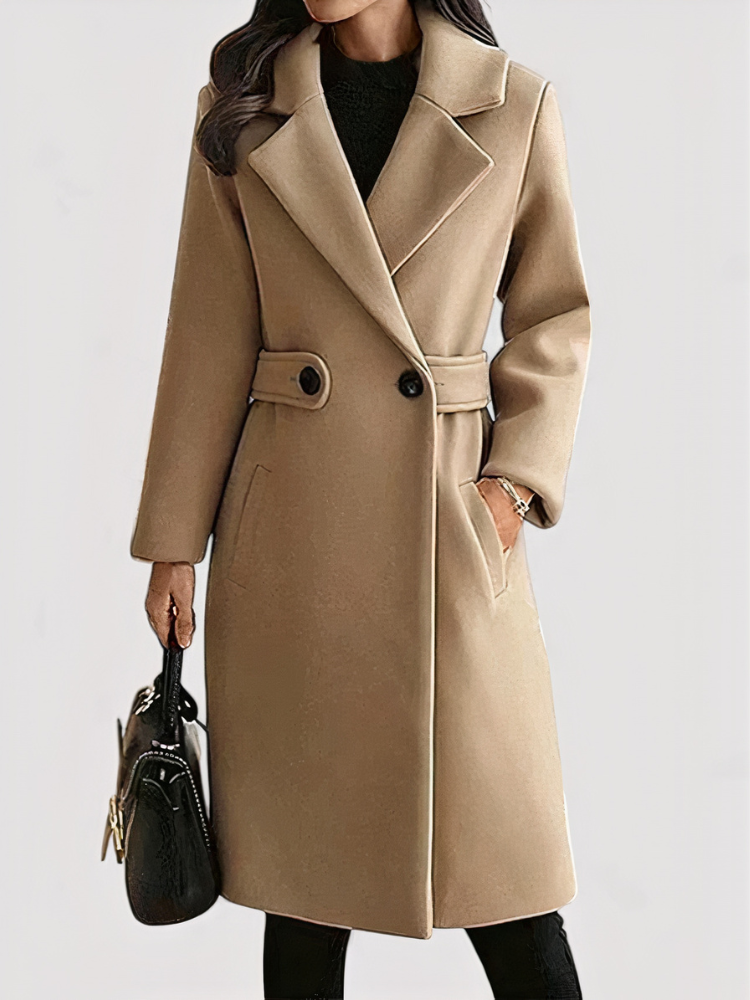 Damen klassischer eleganter Mantel, zeitlos und stilvoll für Alltag und besondere Anlässe
