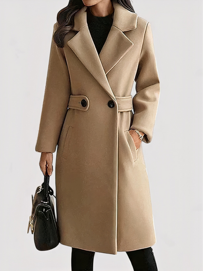 Damen klassischer eleganter Mantel, zeitlos und stilvoll für Alltag und besondere Anlässe