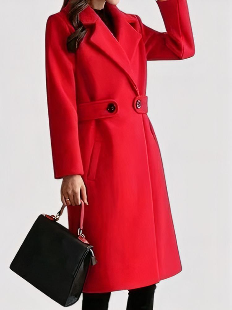 Damen klassischer eleganter Mantel, zeitlos und stilvoll für Alltag und besondere Anlässe