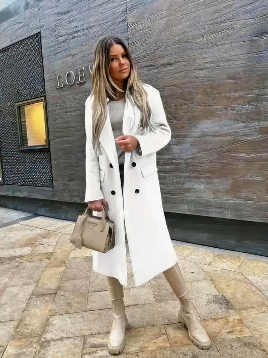 Damen klassischer winddichter Trenchcoat in elegantem Design