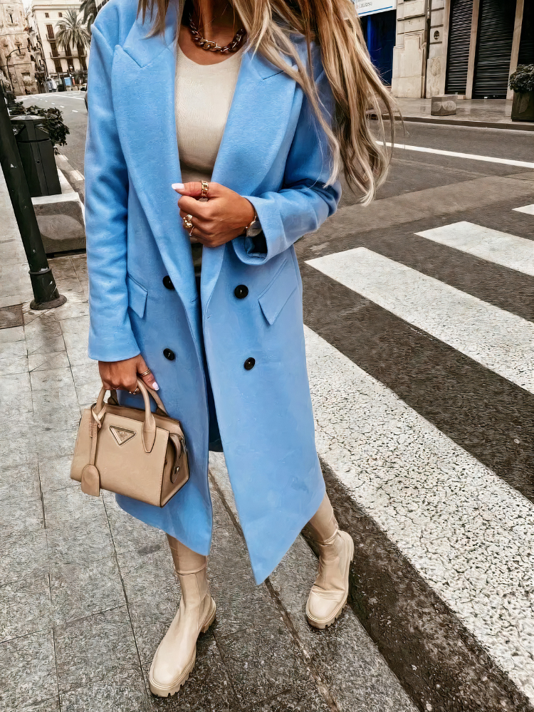 Damen klassischer winddichter Trenchcoat in elegantem Design