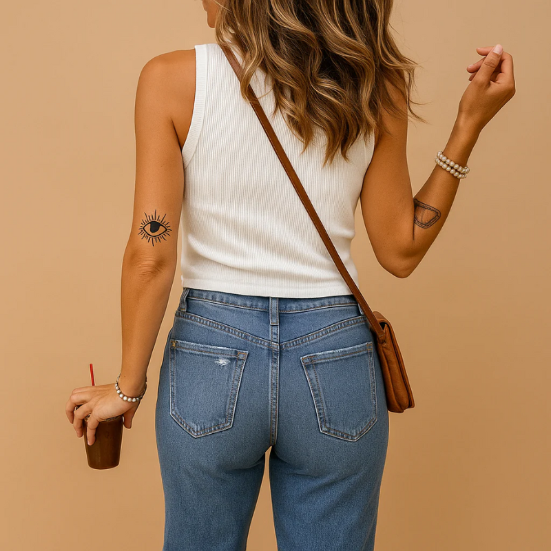Damen klassisches Sommer-Top in moderner Passform, ideal für warme Tage.