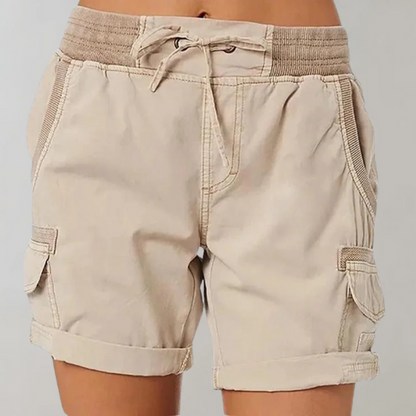  Damen lässige Cargo-Shorts mit praktischen Taschen und bequemer Passform