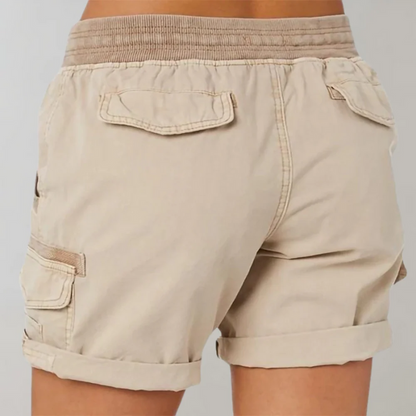  Damen lässige Cargo-Shorts mit praktischen Taschen und bequemer Passform