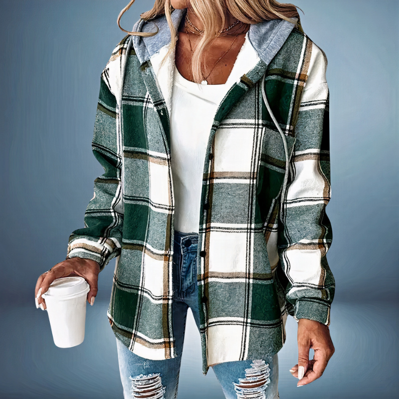Damen lässige Kapuzenjacke in modernem Design, ideal für Alltag und Freizeit