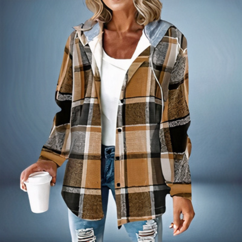 Damen lässige Kapuzenjacke in modernem Design, ideal für Alltag und Freizeit