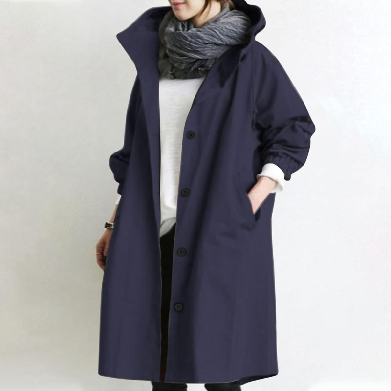 Damen lässiger wasserabweisender Trenchcoat in wasserdichtem Design