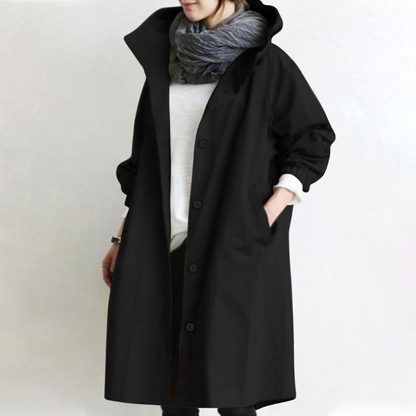Damen lässiger wasserabweisender Trenchcoat in wasserdichtem Design