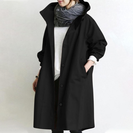 Damen lässiger wasserabweisender Trenchcoat in wasserdichtem Design