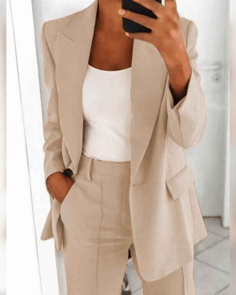 Damen lässiges modernes Anzug-Set für elegante und vielseitige Looks