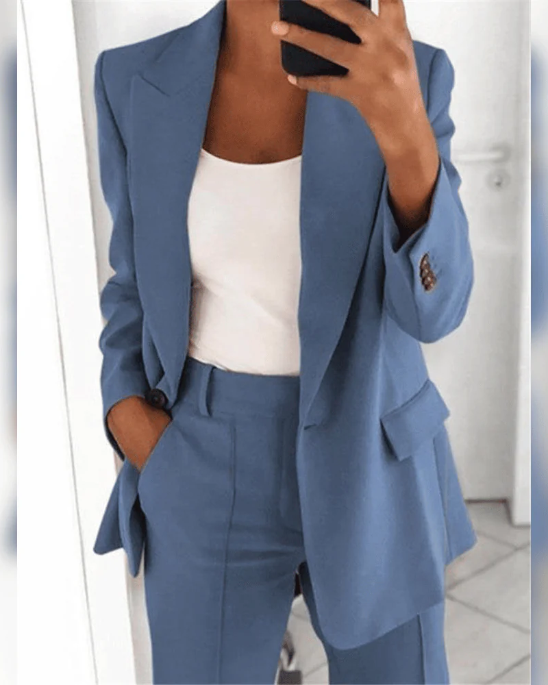 Damen lässiges modernes Anzug-Set für elegante und vielseitige Looks