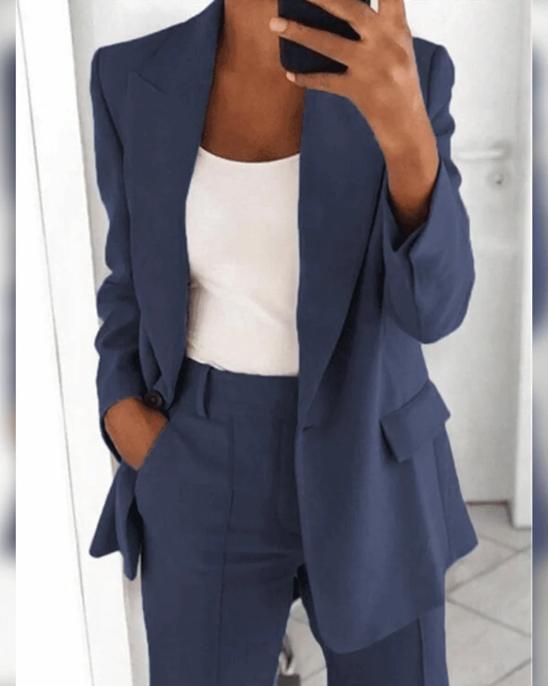 Damen lässiges modernes Anzug-Set für elegante und vielseitige Looks