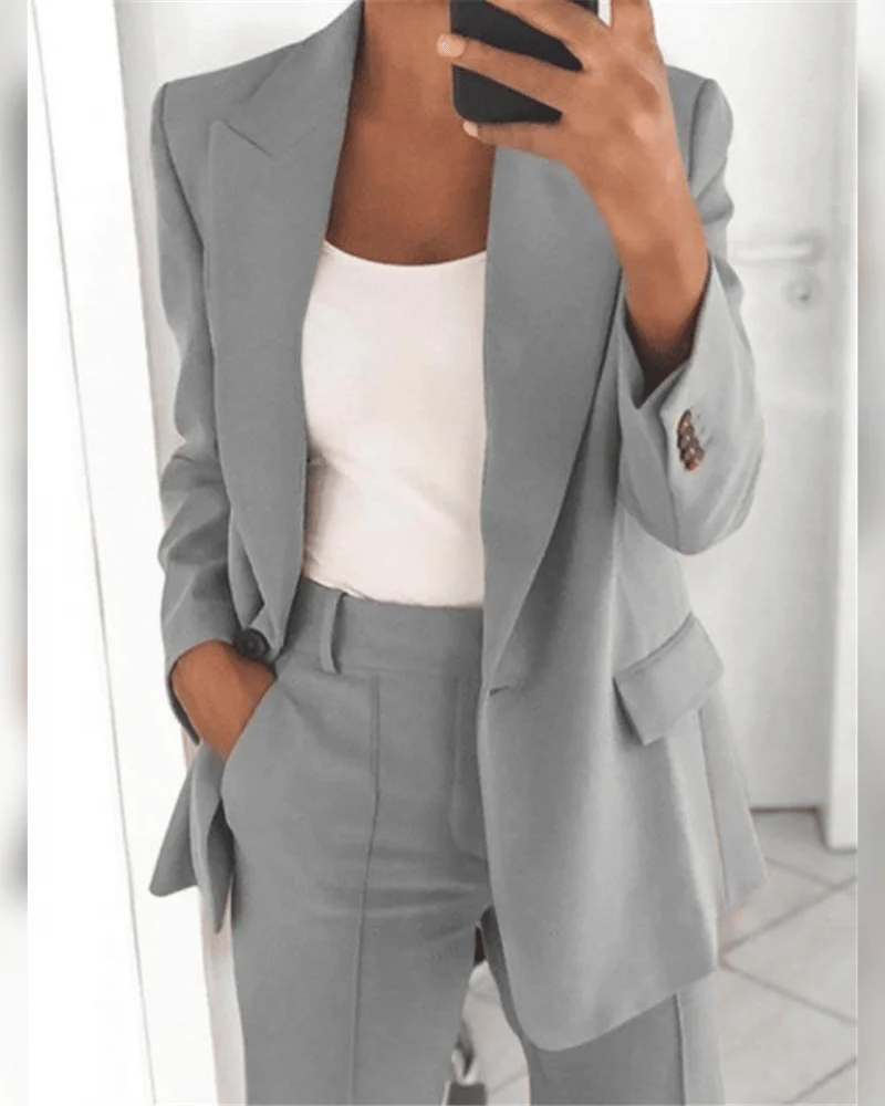 Damen lässiges modernes Anzug-Set für elegante und vielseitige Looks