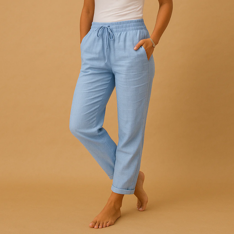 Damen leichte Sommerhosen mit lockerer Passform und modernem Design für warme Tage.