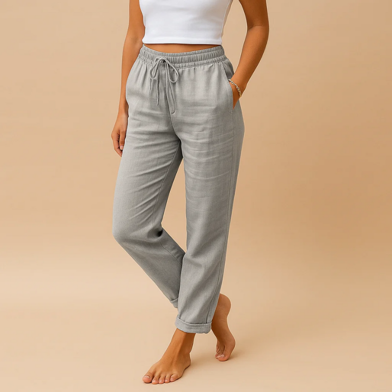 Damen leichte Sommerhosen mit lockerer Passform und modernem Design für warme Tage.