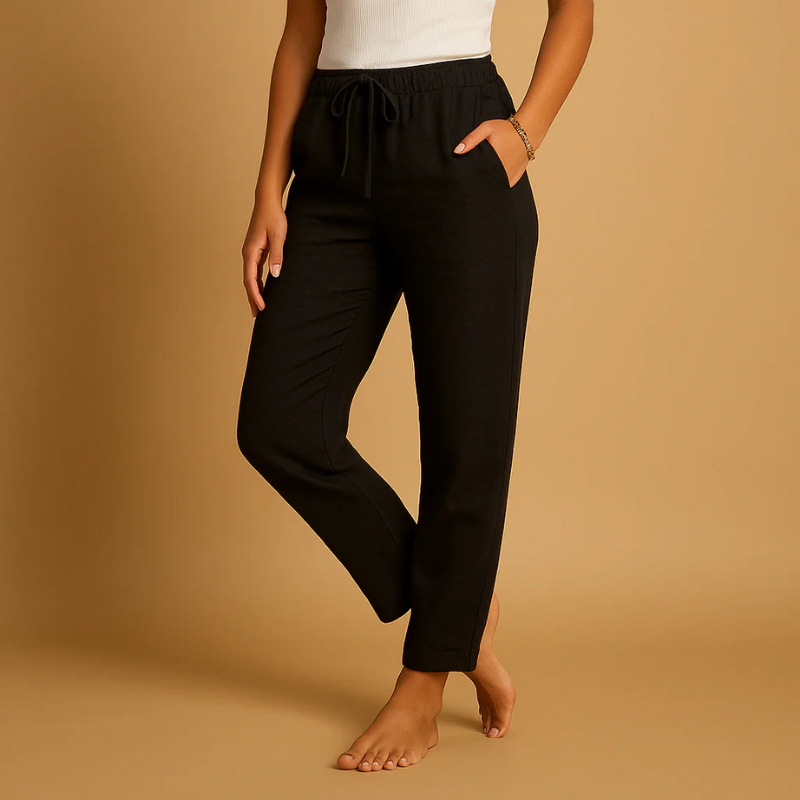 Damen leichte Sommerhosen mit lockerer Passform und modernem Design für warme Tage.