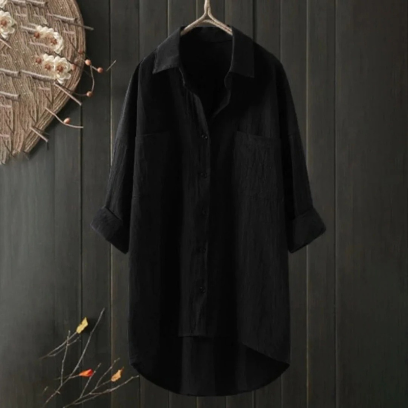 Damen lockeres Hemd mit Knopfleiste für vielseitige und moderne Outfits